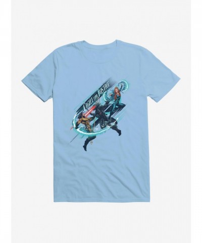 Aquaman T-Shirt from DC Comics - Lightweight Men's Cotton Fight for Justice Tee
