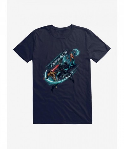 Aquaman T-Shirt from DC Comics - Lightweight Men's Cotton Fight for Justice Tee