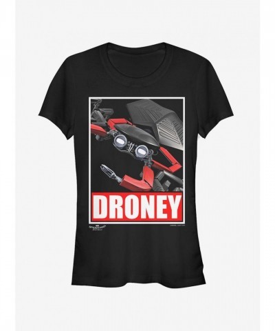 Spider-Man Homecoming Drone-Themed Girls T-Shirt in Black