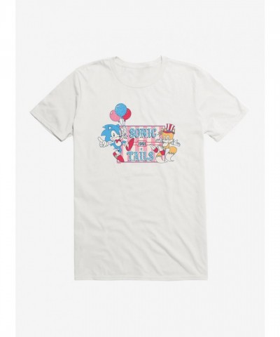 Sonic And Tails 1991 Retro Carnival T-Shirt for Men