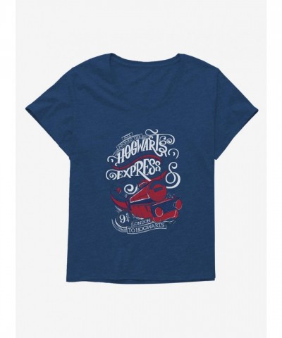 Harry Potter Hogwarts Express Sketch Plus Size T-Shirt for Girls