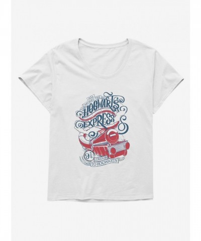 Harry Potter Hogwarts Express Sketch Plus Size T-Shirt for Girls