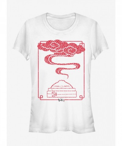 Disney Pixar Bao Inspired Steamy Woodblock Print Women's T-Shirt - White
