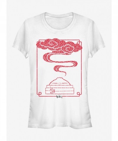 Disney Pixar Bao Inspired Steamy Woodblock Print Women's T-Shirt - White