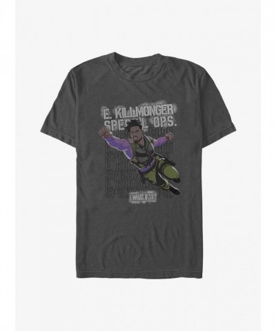 Erik Killmonger Army Brat Lightweight T-Shirt - Grey for Men