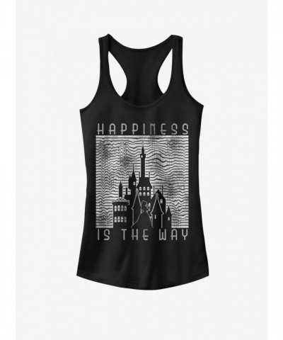 Disney Retro Girls Tank Top - Beauty and the Beast Design - Black