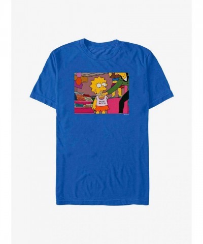 Sassy Lisa T-Shirt for Men - Lightweight Blue Cotton