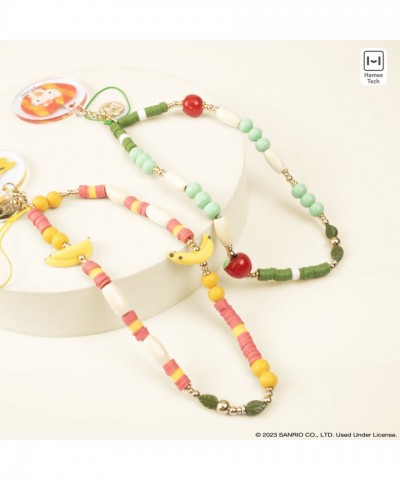 Hello Kitty Apple Leaf Beaded Wristlet Phone Strap for Women