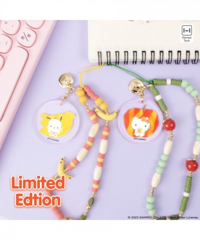 Hello Kitty Apple Leaf Beaded Wristlet Phone Strap for Women