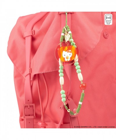 Hello Kitty Apple Leaf Beaded Wristlet Phone Strap for Women