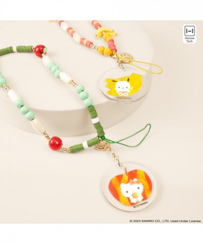 Hello Kitty Apple Leaf Beaded Wristlet Phone Strap for Women