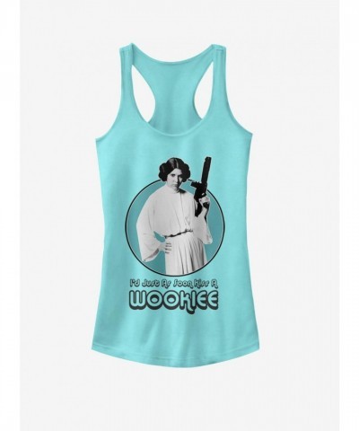 Star Wars Cozy Kissing Wookiees Tank Top for Girls - Blue
