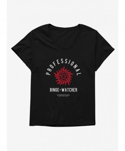 Supernatural Binge Watcher Girls' Plus Size Comfortable T-Shirt
