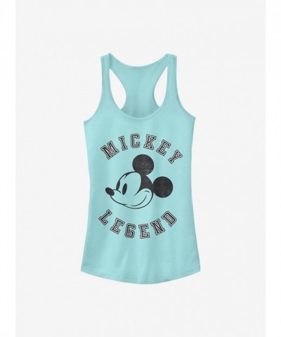 Disney Mickey Legend Girls Cotton Tank Top - Blue