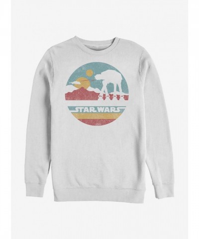 Star Wars Hoth AT-AT Walkers Hoodie - White Men's