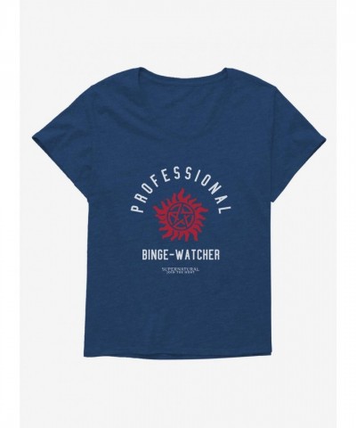 Supernatural Binge Watcher Girls' Plus Size Comfortable T-Shirt
