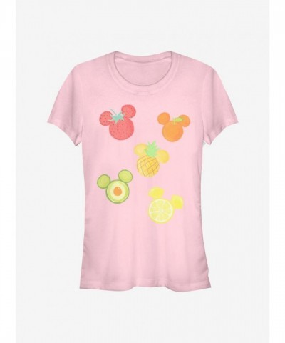 Disney PINK Girls Mickey Mouse Assorted Fruit T-Shirt