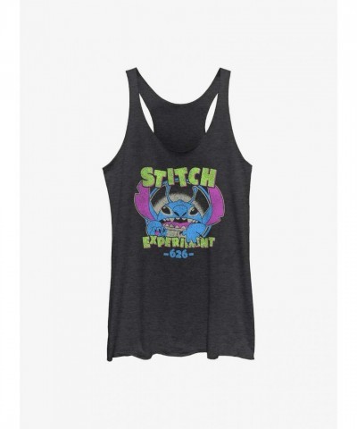 Disney Alien Mode Lilo & Stitch Girls Tank Top - Black
