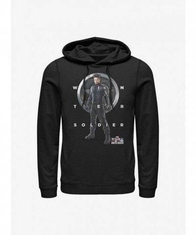 Marvel Bucky Barnes Graphic Hoodie - Men's Black