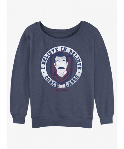 Ted Lasso Inspired Girls Slouchy Sweatshirt - Blue