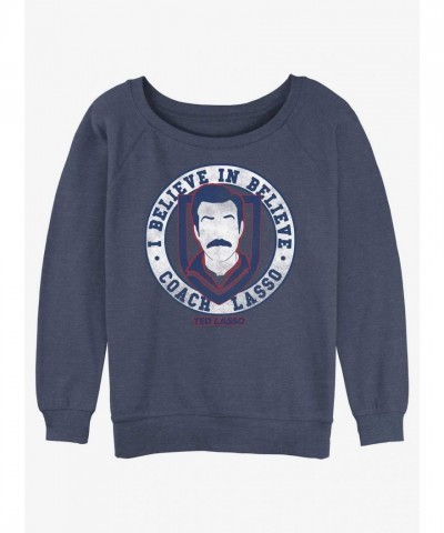 Ted Lasso Inspired Girls Slouchy Sweatshirt - Blue