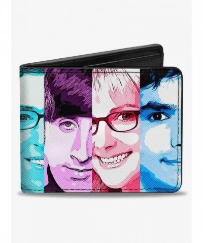The Big Bang Theory Characters Bifold Wallet in Premium Vegan Leather for Men