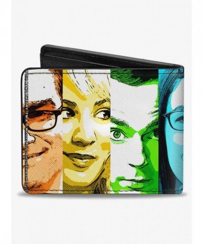 The Big Bang Theory Characters Bifold Wallet in Premium Vegan Leather for Men