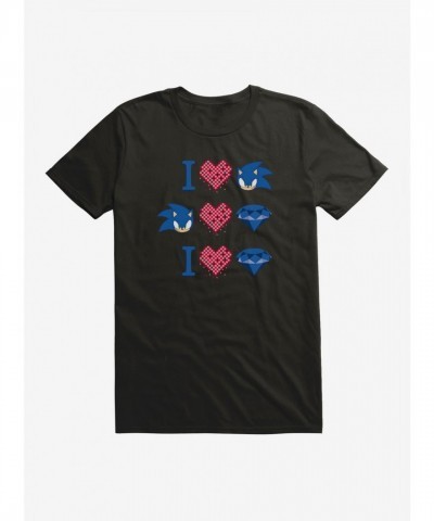 Sonic The Hedgehog Gaming Icons Valentine T-Shirt for Men