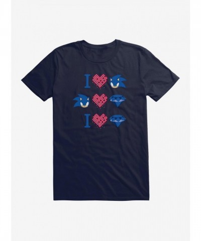 Sonic The Hedgehog Gaming Icons Valentine T-Shirt for Men