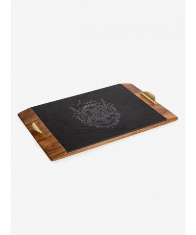 Covina Acacia Wood And Slate Serving Tray For Elegant Parties