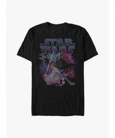 Star Wars Galaxy Dot T-Shirt - Black - Men's