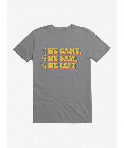 Minions Groovy Peekaboo Unisex T-Shirt - Grey