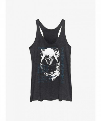 Marvel's Moon Knight Graphic Grunge Tank for Girls - Black