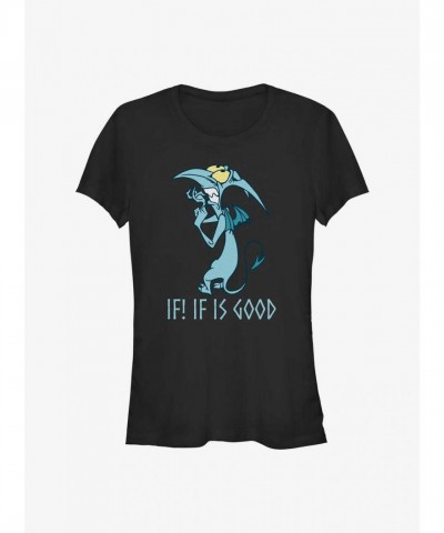 Disney Hercules Panic Good Girls T-Shirt - Junior Size Unisex Black