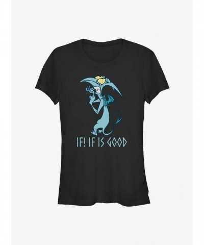 Disney Hercules Panic Good Girls T-Shirt - Junior Size Unisex Black