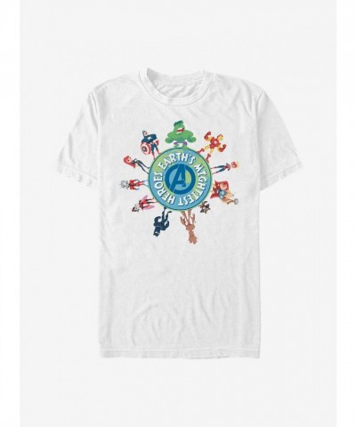 Marvel Avengers Planet Heroes Cotton T-Shirt - Men's White
