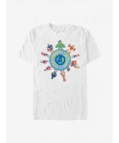 Marvel Avengers Planet Heroes Cotton T-Shirt - Men's White