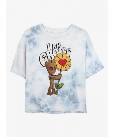 Marvel's Guardians of the Galaxy T-shirt with Tie-Dye Groot Design for Girls - Multi Colors