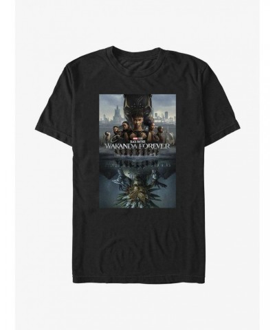 Marvel Black Panther: Wakanda Forever Movie Poster T-Shirt $8.41 T-Shirts
