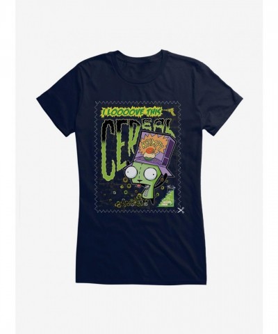 Invader Zim I Love Cereal Girls Junior T-Shirt
