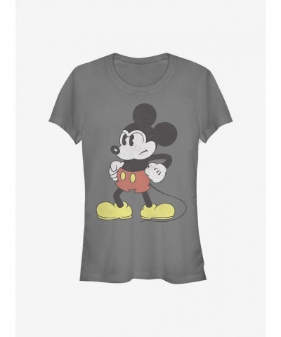 Disney Girls Mightiest Mouse T-Shirt in Grey - Junior Sizes