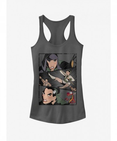 Disney Mulan Grey Battle Tank Top for Girls