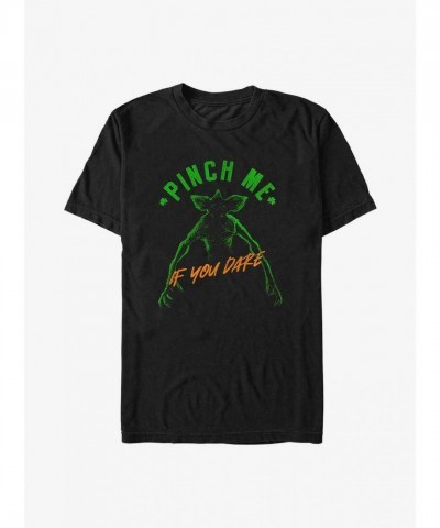 Stranger Things T-Shirt - Pinch Me Mens Black Cotton Tee