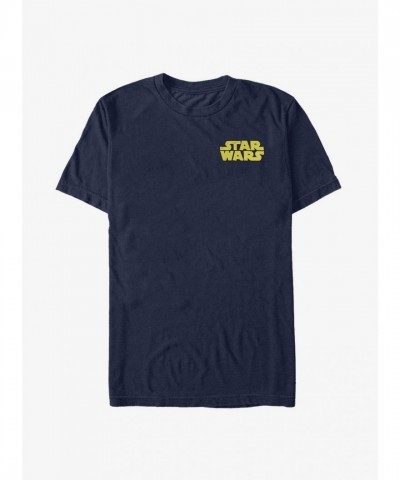 Star Wars Logo Embroidered T-Shirt - Men's Blue